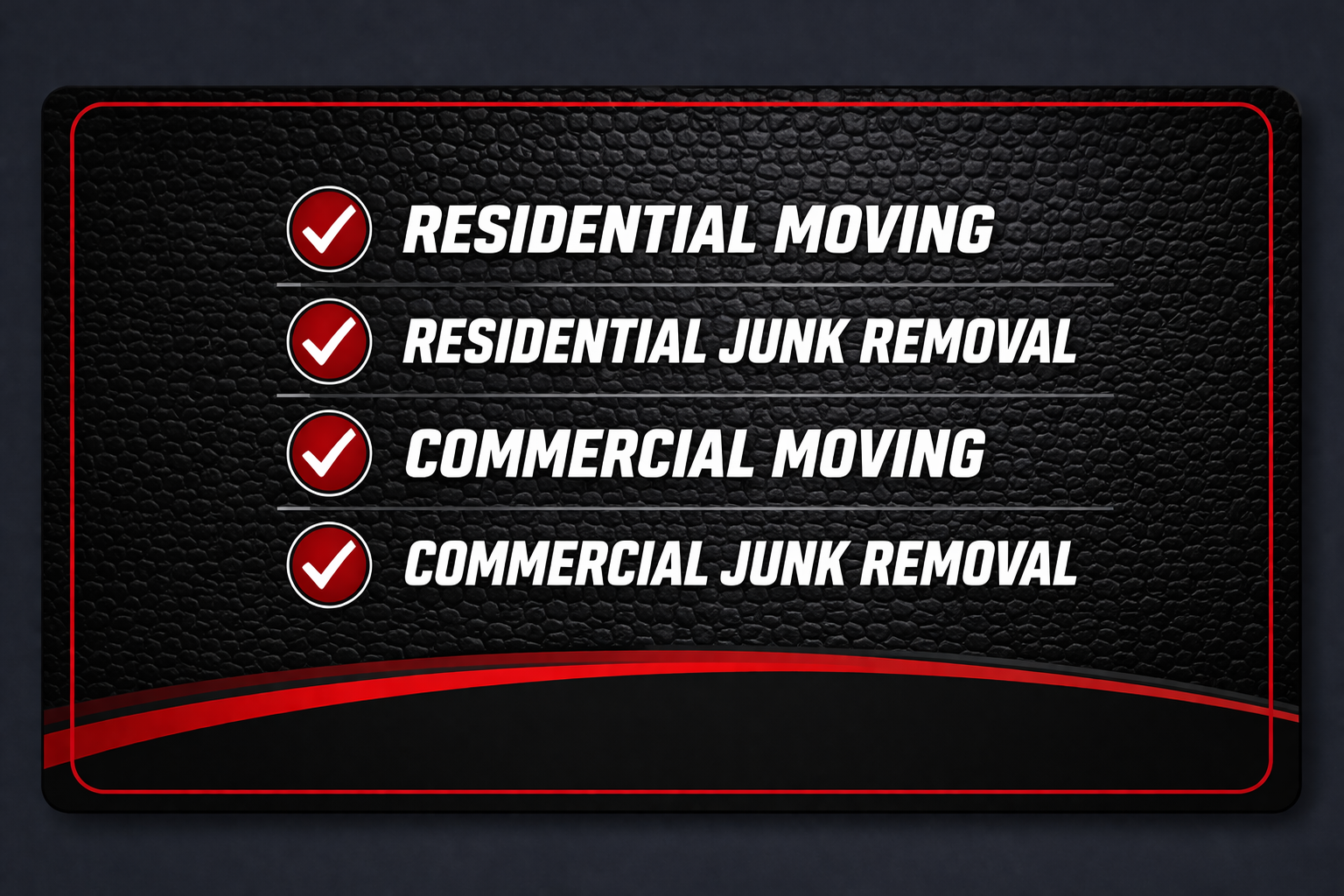 H. Group Moving Services list of services